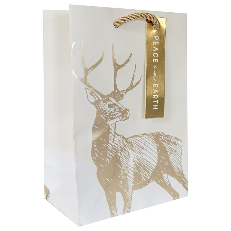 Package Golden Foil Waterproof Christmas Deer Wrapping Paper - Temu