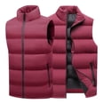 thumbnail image 1 of Chaleco informal de gran tamaño para hombre, chaleco de algodón cálido para otoño e invierno., 1 of 5