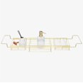 thumbnail image 2 of Navaris Plateau de Bain en Fil Doré - Caddy de Bain Réglable - Plateaux Organisateurs pour Baignoire - Étagère de Rangement Extensible pour Jouets de Bain - Robuste et Facile à Utiliser, 2 of 8