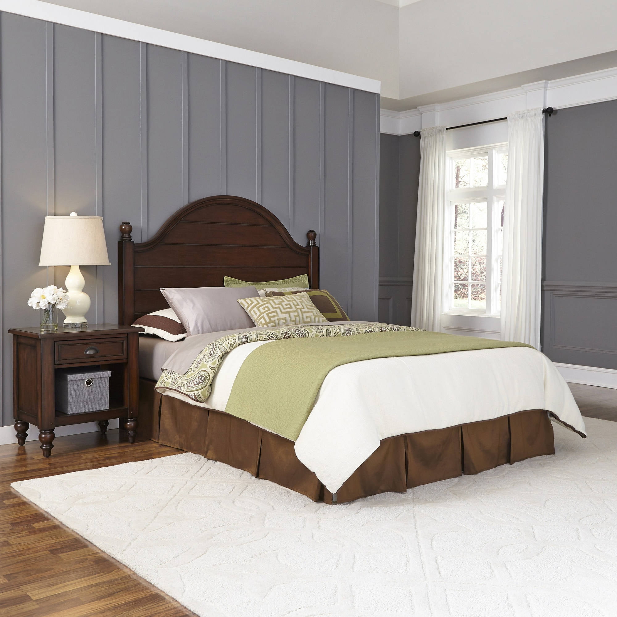 Country Comfort Queen Headboard and Night Stand