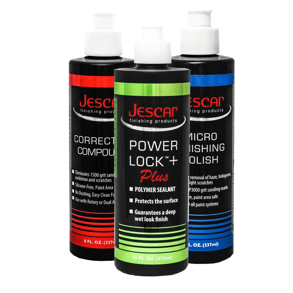 Jescar Polish Combo 8oz Jescar Color Lock Jescar Microfinishing Polish Jescar Correcting