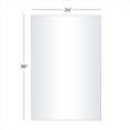 thumbnail image 3 of DecMode 24" x 36" White Wall Mirror with Thin Frame, 3 of 7