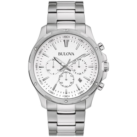 Bulova Men's Stainless Steel Chronograph Watch - 96B335