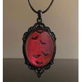 thumbnail image 2 of Collar de murciélago vintage con colgante de cabujón de murciélago sangriento, gargantilla, joya de bruja, regalo para mujer y niña, 2 of 7
