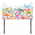 thumbnail image 3 of Tropical Animals Headboard, Diving Sea Fauna Pattern Marine Objects Whale Corals Underwater, Upholstered Decorative Metal Bed Headboard with Memory Foam, Twin Size, Multicolor, by Ambesonne, 3 of 4