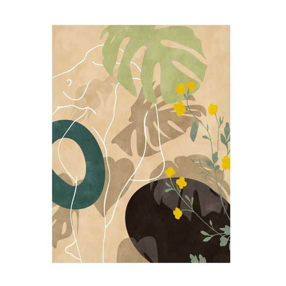 Trademark Fine Art Ana Rut Bre Leaves 25 Canvas Wall Art