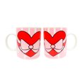 thumbnail image 1 of Set 2 Tazas Ceramica Genérica Corazon Moño, 1 of 2