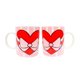 thumbnail image 1 of Set 2 Tazas Ceramica Genérica Corazon Moño, 1 of 2