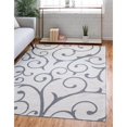 thumbnail image 2 of Unique Loom Decatur Modern Area Rug 7' 5 x 10' Rectangle Ivory/Gray, 2 of 2