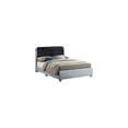 thumbnail image 2 of Glory Furniture Marilla Faux Leather Upholstered King Bed in Silver, 2 of 5