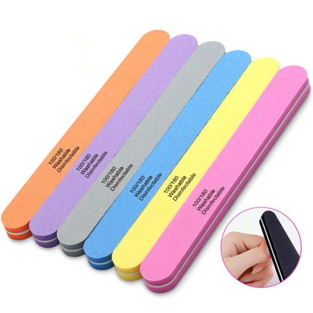 GIFZES Manicure File Remove Nail Glue Reusable Good Dual Side