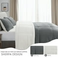 INGALIK California King Sherpa Comforter Set, Soft Quilted Down