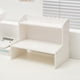thumbnail image 1 of Estante de escritorio de madera de doble capa | Estante trapezoidal para libros, cosméticos y papelería | Organizador para dormitorio y oficina en casa, 1 of 6