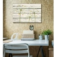 thumbnail image 2 of wall26 - Art Deco Flowers Artwork - Rustic Canvas Wall Art Home Art - 12x18 inches, 2 of 4