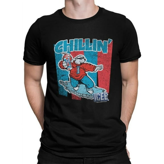 Chillin' ICEE Polar Bear Retro Graphic Men's T-shirt