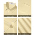 thumbnail image 4 of sogami Mens Oxford Button Up Shirt Casual Long Sleeve Cotton Dress Shirt For Men, 4 of 6