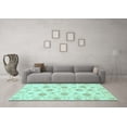thumbnail image 3 of Ahgly Company Indoor Rectangle Oriental Light Blue Traditional Area Rugs, 8' x 12', 3 of 4