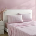 thumbnail image 6 of Betsey Johnson Wonderland Stripe Microfiber Pink 3 Piece Sheet Set-Twin, 6 of 8