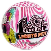 Lol Surprise Lights Pets With Real Hair & 9 Surprises Including Black Light Surprises, Great Gift for Kids Ages 4 5 6+
