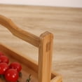 thumbnail image 4 of Cesta de comida, bandeja de madera para servir, cesta Rectangular para comida, aperitivos, pan, contenedor de almacenamiento con asa para restaurante, SG, 4 of 9