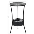 thumbnail image 4 of vidaXL Bistro Table Black 40x70 cm Metal, 4 of 4