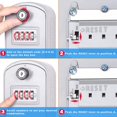 thumbnail image 3 of Safe Key Box [new Generation]with 4 Emergency Code & Keys Waterproof And Rustproof Wall Mounted (grey), 3 of 5