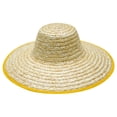 thumbnail image 2 of Moonsky Natural Straw Sun Hat Wide 3.9inches Brim UV Protection Foldable a 1PC, 2 of 5