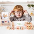 thumbnail image 5 of 1 Set Wooden Word Game Set Fun And Safe Spelling Letter Cognition Ability Kids Learning Toy For Early Education, 5 of 5
