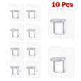 thumbnail image 2 of 10 Pcs Shelf Support Adhesive Pegs Plastic Closet Cabinet Shelf Support Clip, 2 of 8