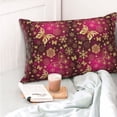 thumbnail image 4 of Naloa Golden Snowflakes And And Butterflies Pillow Covers, Throw Pillow Case Cushion Covers,Cushion for Bedroom,Couch,Home-20"x30", 4 of 6