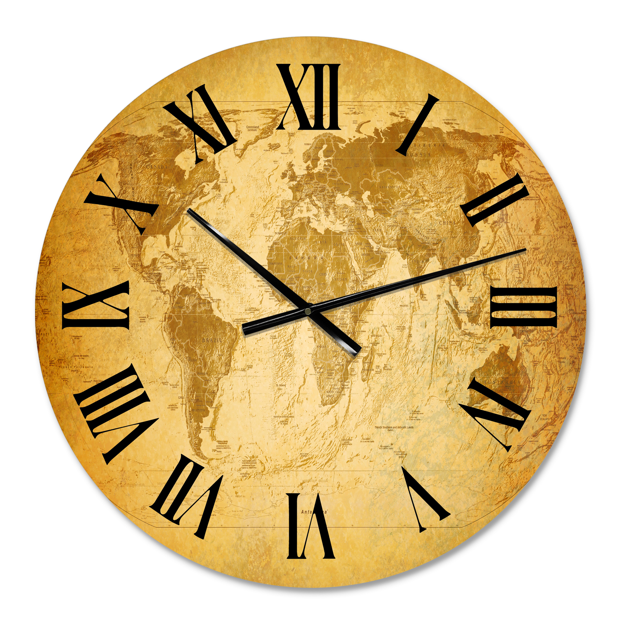 Designart 1 in Vintage Wall Clock