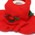 thumbnail image 2 of Inteprter Funda navideña para asiento de inodoro, juego de 3 piezas, franela de alta calidad, lavable, se adapta a varios inodoros Kits de decoración para fiestas, 2 of 6