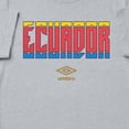 thumbnail image 2 of Umbro Men's Ecuador Stacked Soccer T Shirt (Grey Heather, S-XXXL), 2 of 4