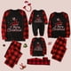 thumbnail image 2 of Conjuntos de pijamas familiares a juego TIMIFIS Pijamas navideños con camiseta de manga larga con ciervo y pantalones a cuadros Ropa de estar por casa para, 2 of 5