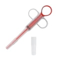 thumbnail image 2 of Seringue d'Alimentation pour Médicaments pour Animaux, Seringue pour Comprimés Chat Chien avec 2 Embouts, Distributeur de Pilules pour Animaux, Outils Rouge, 2 of 9