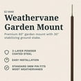 thumbnail image 6 of EZ Vane Bear Weathervane — Post Mount, Wind Cups, Antique Copper Finish, Steel with Durable Triple Powder Coating, Handcrafted in USA, 6 of 8
