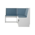 thumbnail image 5 of Linon Sasha 3-Piece Casual Indoor Corner Dining Nook , White/Capri Blue, 5 of 37