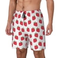 thumbnail image 2 of Balery Cartoon Strawberry Mens Swim Trunks Swim Shorts for Men Quick Dry Inseam Beach Shorts with Compression Liner Pocket-X-Large, 2 of 9