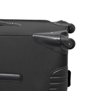 Transworld 3-piece Expandable 360 Degree Spinner Upright Luggage Set - Black