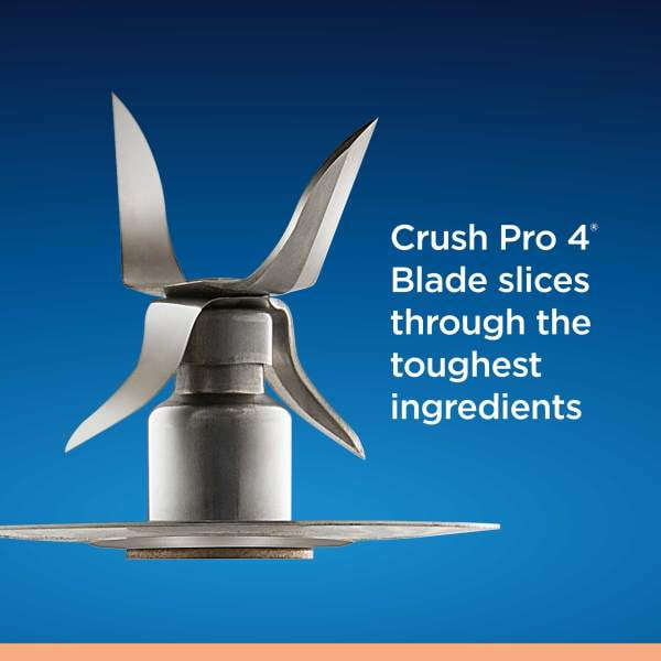 Oster 2181591 One Touch Blender - Stainless Steel: Glass Jar, 6 Cup, Smoothies, Ice Crush, 800 Watts