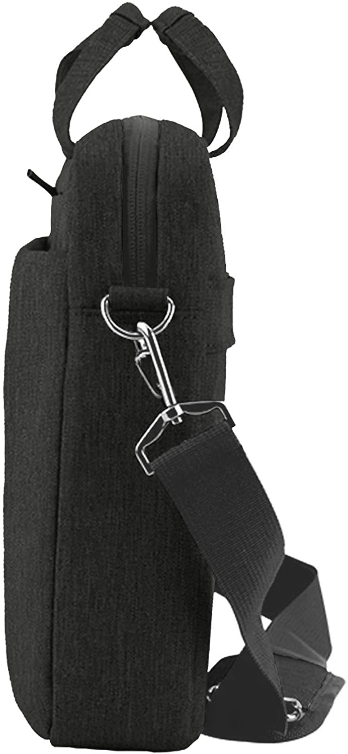 KROSER Unisex Adjustable Straps Foam Laptop Briefcase, 15.6", Black, 1-Piece