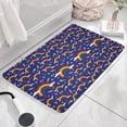 thumbnail image 3 of Dark Blue Rainbow Pattern Flannel Non Slip Door Rugs,Washable Door Mats Indoor,Decorative Door Mats,Dirt-Resistant and Absorbent Doormat for Entrance,Bedroom,Kitchen,Bathroom,23.5x16in(60x40cm), 3 of 5