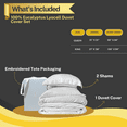thumbnail image 6 of ArthCrafted 100% Austrian Eucalyptus Tencel Duvet Cover Queen, Luxury Cooling Comforter Cover Set 8 Corner Loops, 1 Hotel Duvet Cover, 2 Shams, Silky Soft, Lightweight (Bright White, 3PC Queen), 6 of 7
