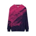 thumbnail image 5 of Mode Quotidienne Polyvalente Décontractée Sweat-Shirts Manches Longues Gradient Top Sweat-Shirts Bleu L, 5 of 5