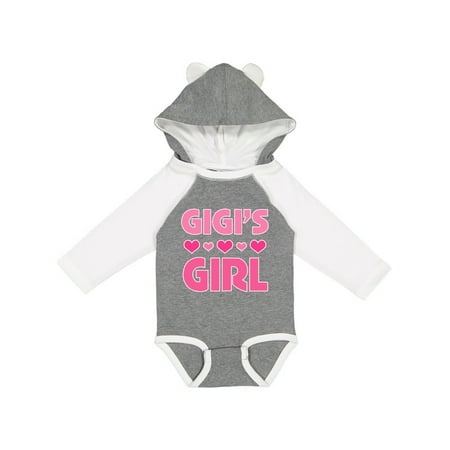 

Inktastic Gigi Girl Granddaughter Gift Baby Girl Long Sleeve Bodysuit