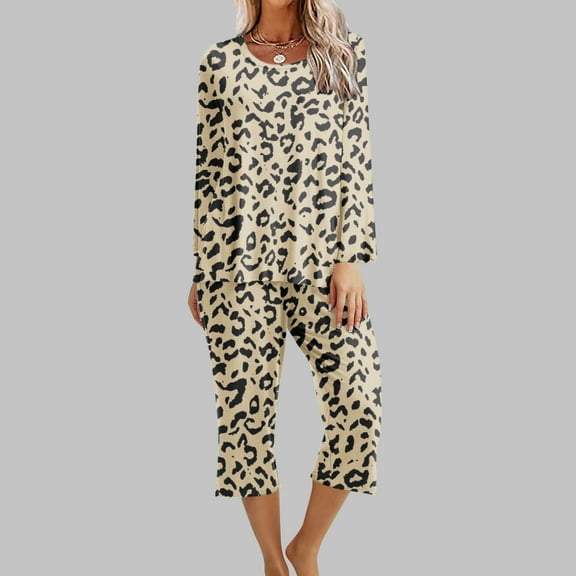 Jacenvly Nightgowns for Women Light Breathable Womens Silk Pajamas Set Printing Round Neck Short Sleeve Sleepshirt and Pants Sets Loungewear Pajamas with Pockets Yellow