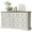 White 7 Drawer Dresser, variant on VVFLU Farmhouse 6 Drawer Dresser for Bedroom, 53.9" Wide Wood Rustic Chest of Drawers for Bedroom, Storage Dressers Clothes Organizer for Closet, Living Room, Hallway, Dining Room