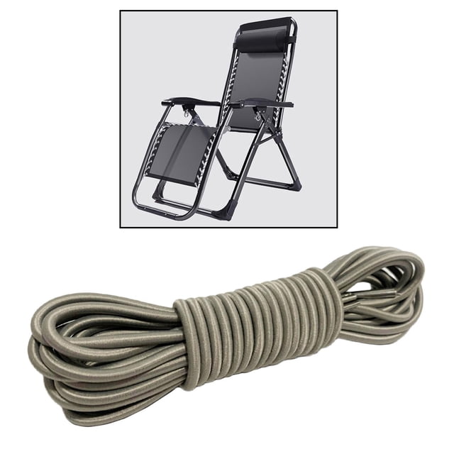 Paquete de 4 cordones de repuesto para sillón reclinable de jardín, accesorios de reparación de tumbonas para sillas plegables de Patio, 86 pulgadas, 53 pulgadas 79 pulgadas 53 pulgadas Cola Cordones reclinables