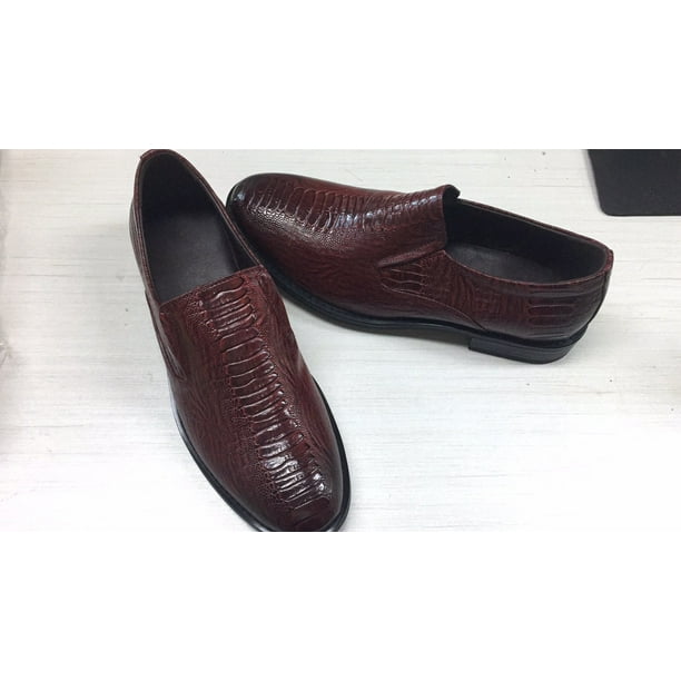 Menico Men Crocodile Slip On Formal Dress Shoes Casual Business