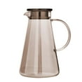 thumbnail image 6 of Glass Pitcher with Lid, 2 Liter Large Capacity Hot and Cold Pitcher with Handle and Spout, Easy Clean and Heat Resistance Borosilicate Glass Jug for Homemade Beverages, Milk, Ice Tea and Juice, 6 of 6